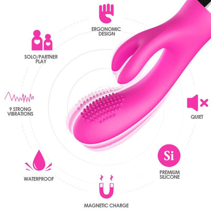 Vibraattori Rabbit Fuksia | Niks.fi verkkokauppa