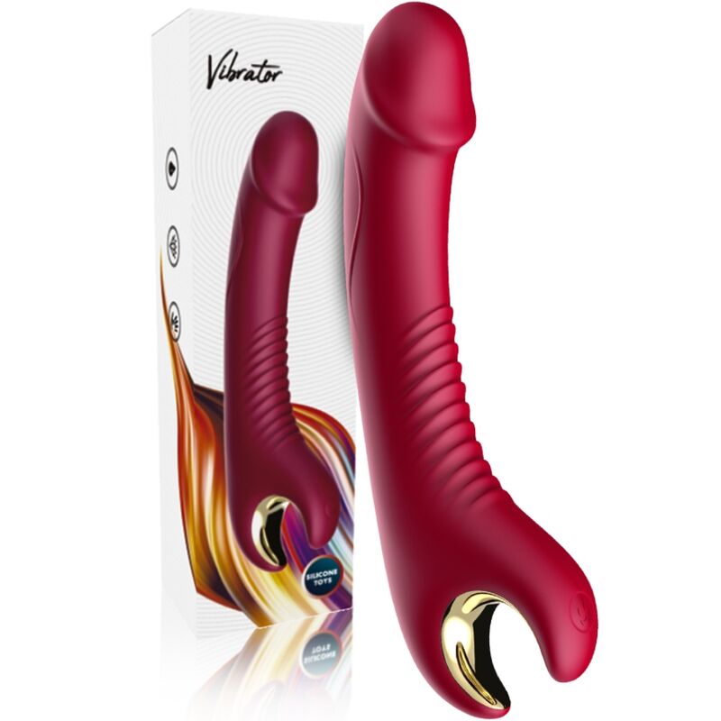Armony Prince Dildo Vibrator & Rotator Red | Niks.fi verkkokauppa