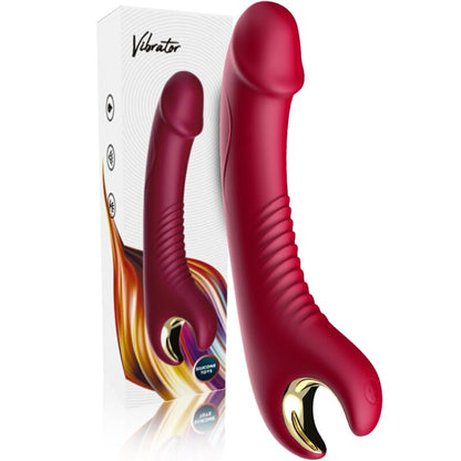 Armony Prince Dildo Vibrator & Rotator Red | Niks.fi verkkokauppa