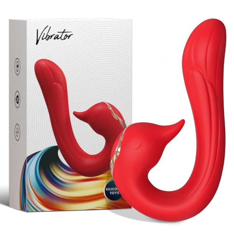 Armony Delfin Vibrator Multiposition & Heat Effect Red | Niks.fi verkkokauppa