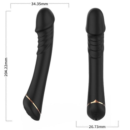 Armony Dildo Vibrator Silicone Black | Niks.fi verkkokauppa