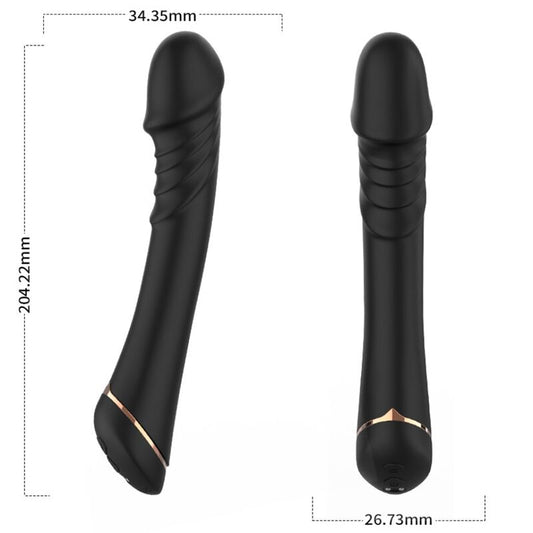 Armony Dildo Vibrator Silicone Black | Niks.fi verkkokauppa