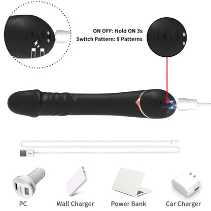 Armony Dildo Vibrator Silicone Black | Niks.fi verkkokauppa