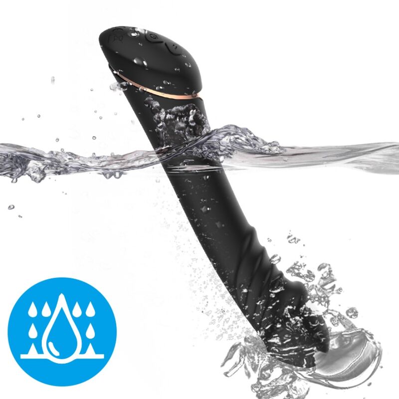 Armony Dildo Vibrator Silicone Black | Niks.fi verkkokauppa