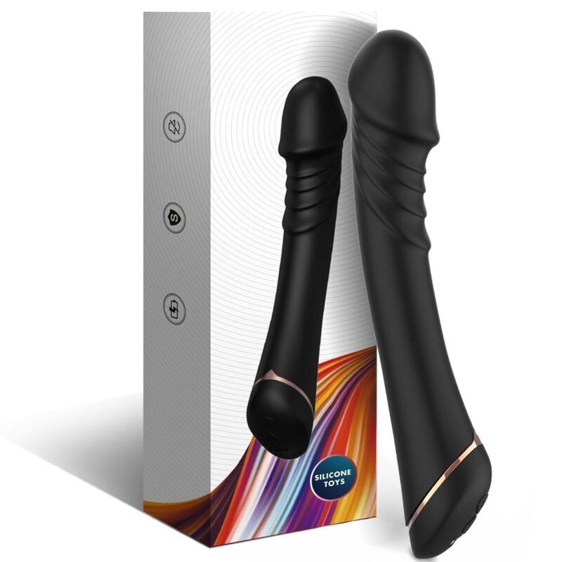 Armony Dildo Vibrator Silicone Black | Niks.fi verkkokauppa