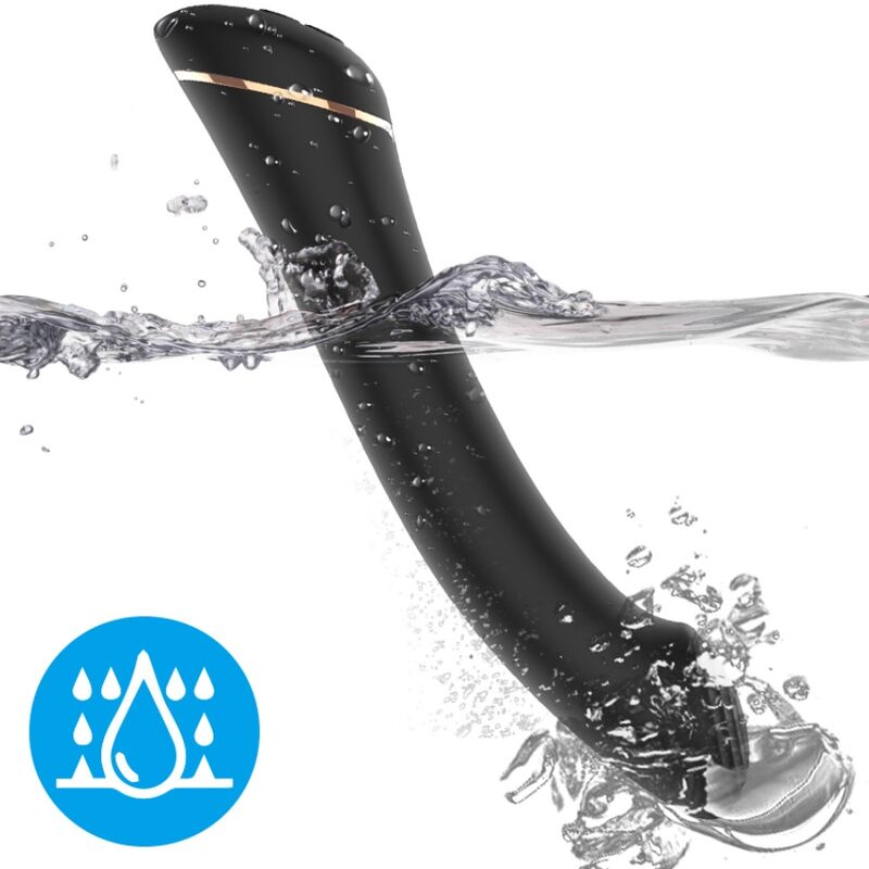 Armony Vibrator Falt Head Silicone Black | Niks.fi verkkokauppa