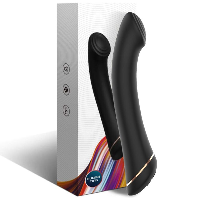 Armony Vibrator Falt Head Silicone Black | Niks.fi verkkokauppa