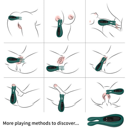 Armony Stimulator & Vibrator Rabbit Green | Niks.fi verkkokauppa