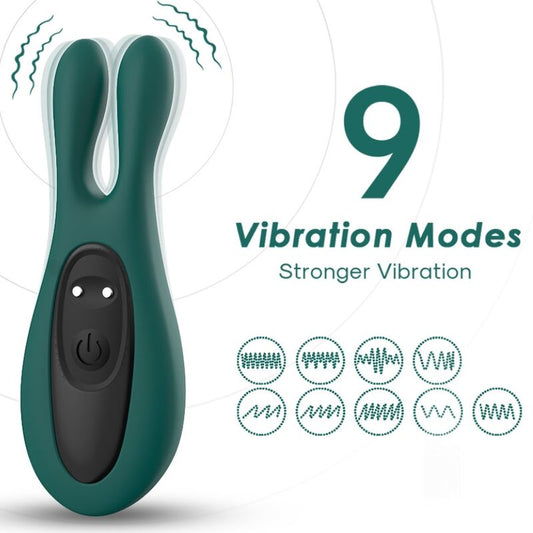 Armony Stimulator & Vibrator Rabbit Green | Niks.fi verkkokauppa