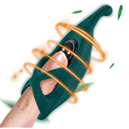 Armony Finger Stimulator & Vibrator Green | Niks.fi verkkokauppa