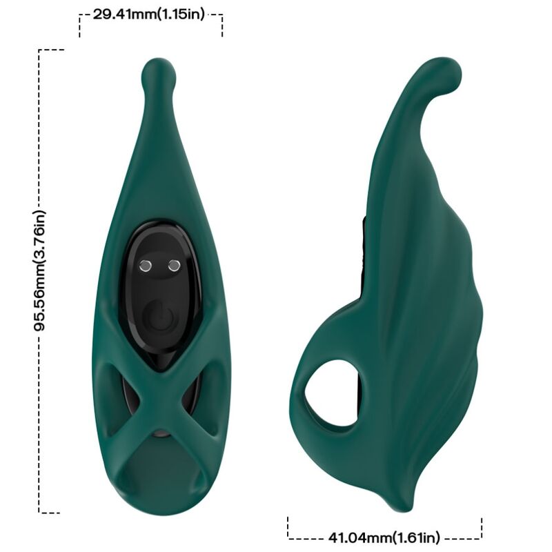 Armony Finger Stimulator & Vibrator Green | Niks.fi verkkokauppa