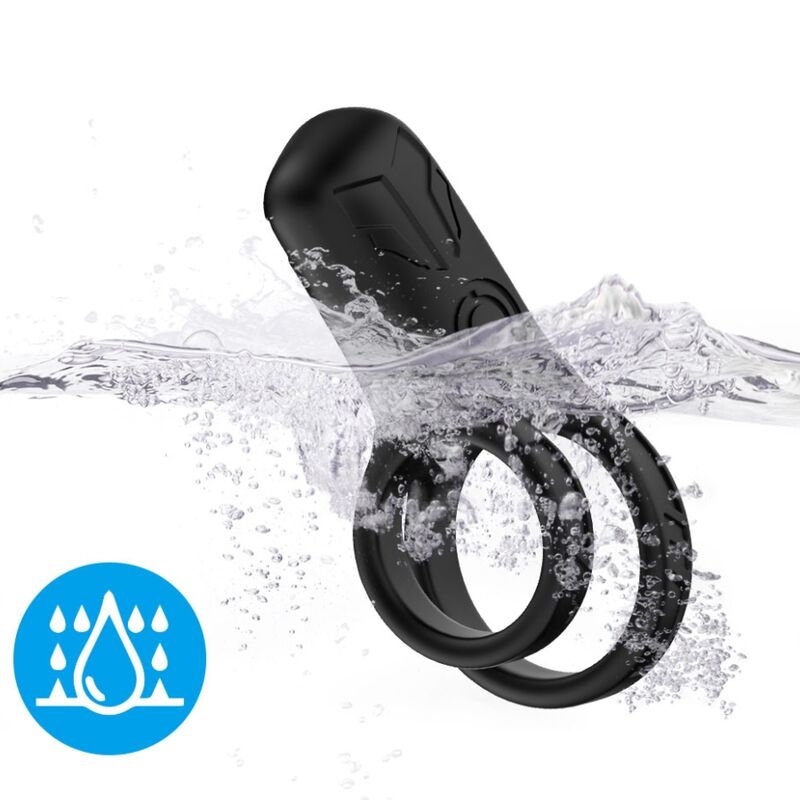 Armony Double Ring Vibrator Black | Niks.fi verkkokauppa