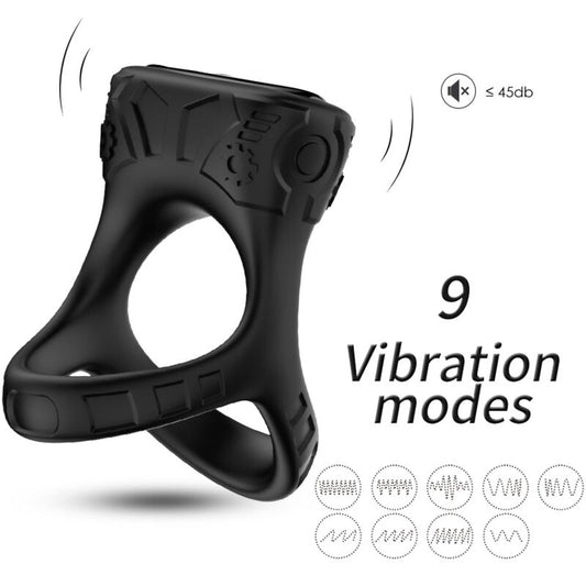 Armony Ring Vibrator & Multiposition Black | Niks.fi verkkokauppa
