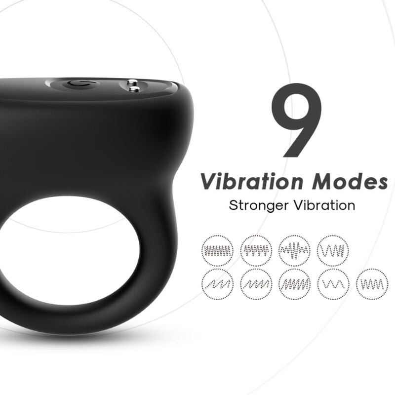 Armony Ring Vibrator Black | Niks.fi verkkokauppa