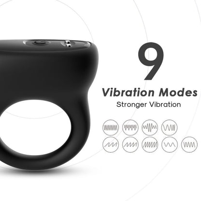 Armony Ring Vibrator Black | Niks.fi verkkokauppa