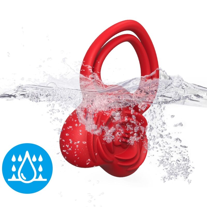 Armony Ring Vibrator Heart Red | Niks.fi verkkokauppa