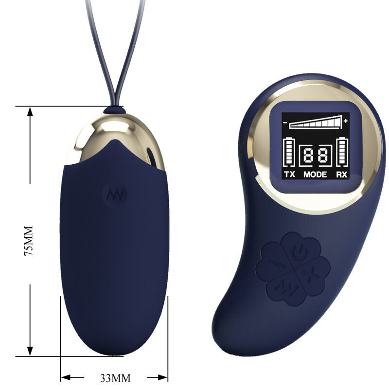 Pretty Love Mina Vibrating Egg Remote Control Blue | Niks.fi verkkokauppa