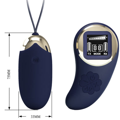 Pretty Love Mina Vibrating Egg Remote Control Blue | Niks.fi verkkokauppa
