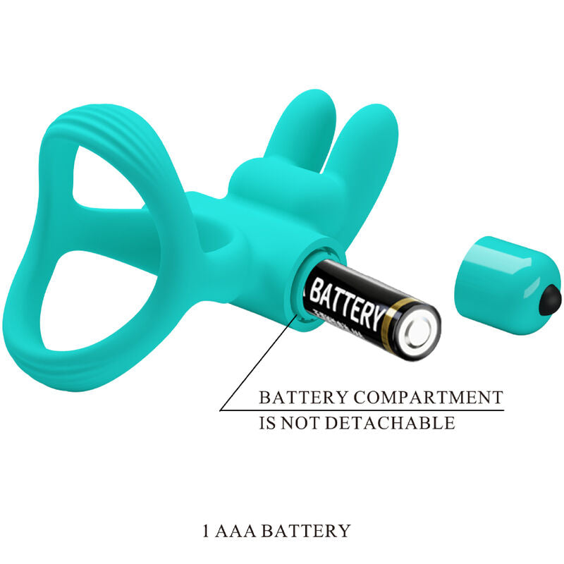 Pretty Love Dante Green Rabbit Vibrator Ring | Niks.fi verkkokauppa