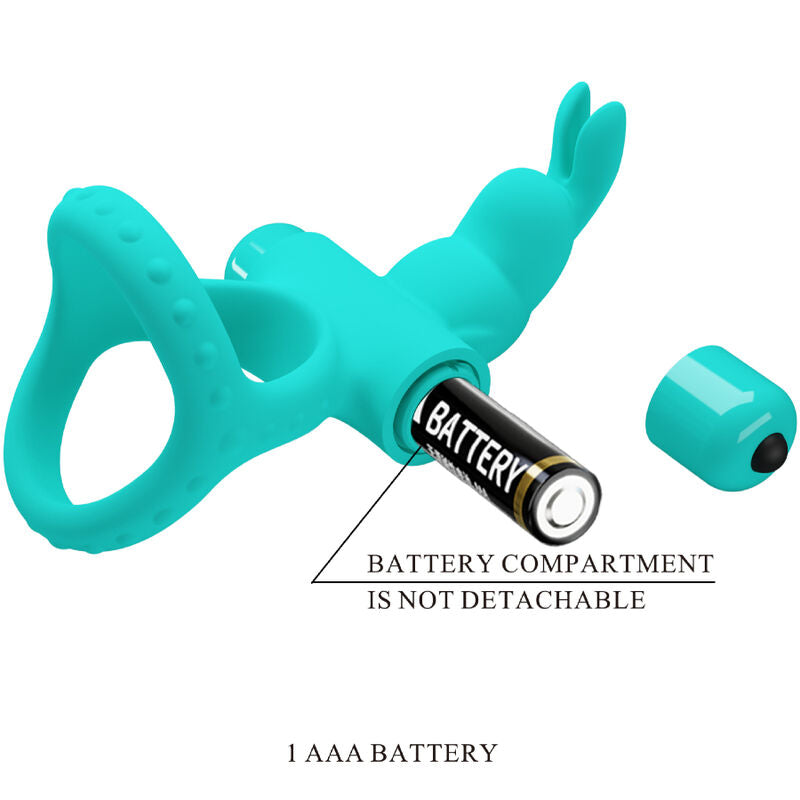 Pretty Love Figgy Green Rabbit Vibrator Ring | Niks.fi verkkokauppa