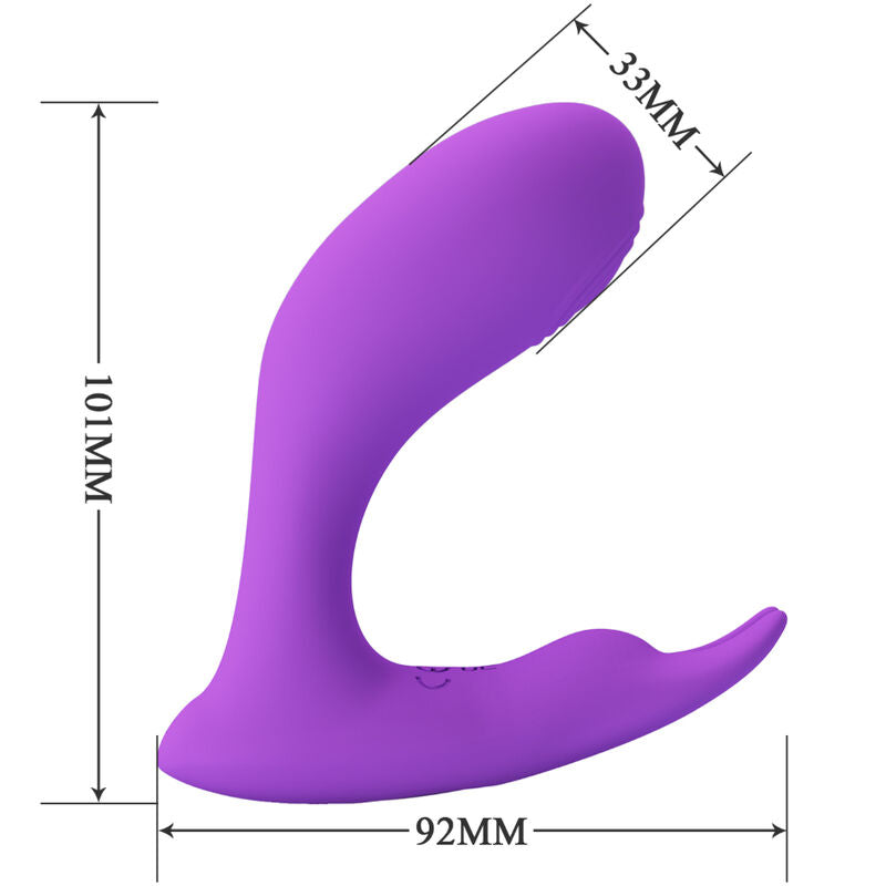 Pretty Love Idabelle Vibration & Pulsation Remote Control Violet | Niks.fi verkkokauppa
