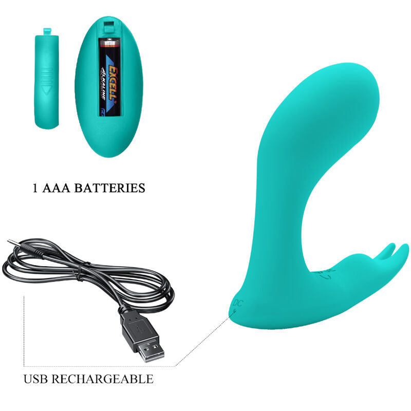 Pretty Love Idabelle Vibration & Pulsation Remote Control Blue | Niks.fi verkkokauppa