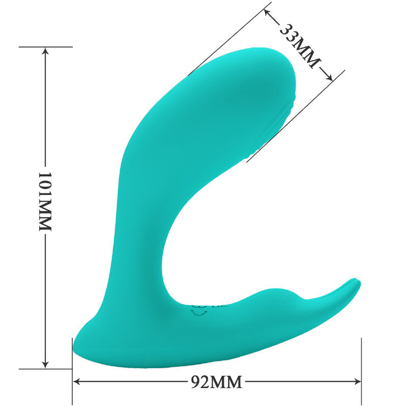 Pretty Love Idabelle Vibration & Pulsation Remote Control Blue | Niks.fi verkkokauppa