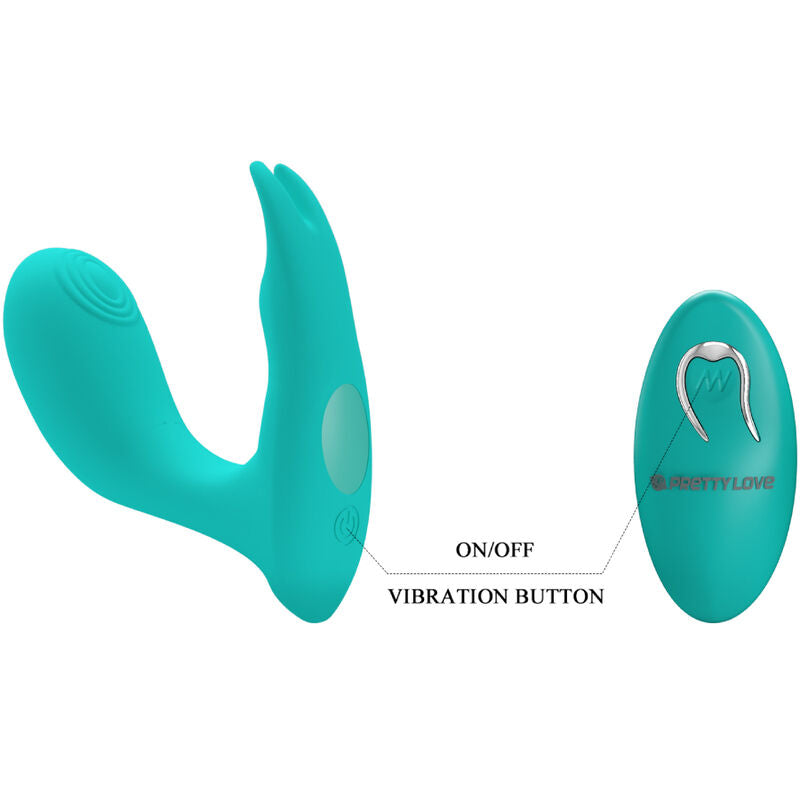 Pretty Love Idabelle Vibration & Pulsation Remote Control Blue | Niks.fi verkkokauppa