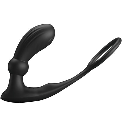 Pretty Love Warren Black Anal Ring & Vibrator | Niks.fi verkkokauppa