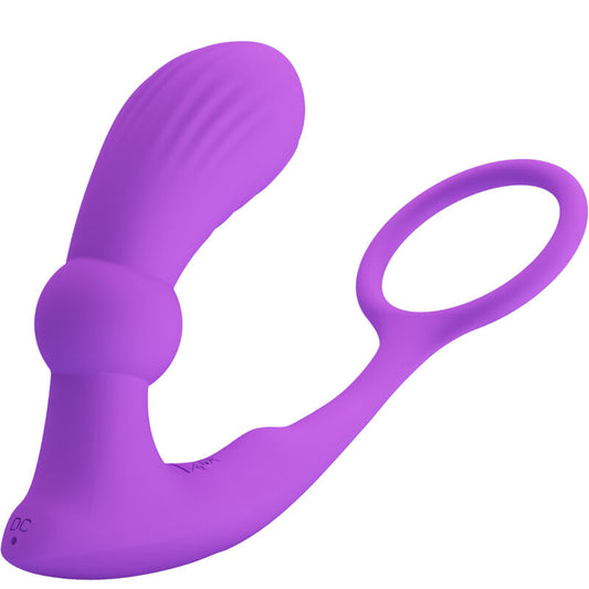 Pretty Love Warren Violet Anal Ring & Vibrator | Niks.fi verkkokauppa