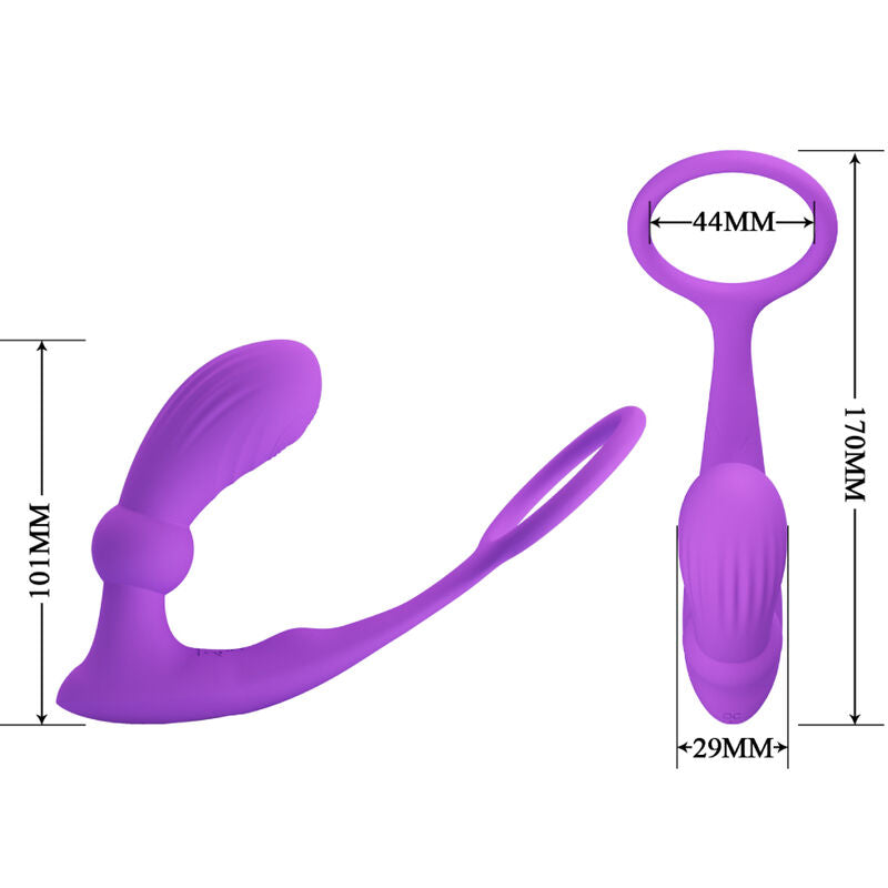 Pretty Love Warren Violet Anal Ring & Vibrator | Niks.fi verkkokauppa