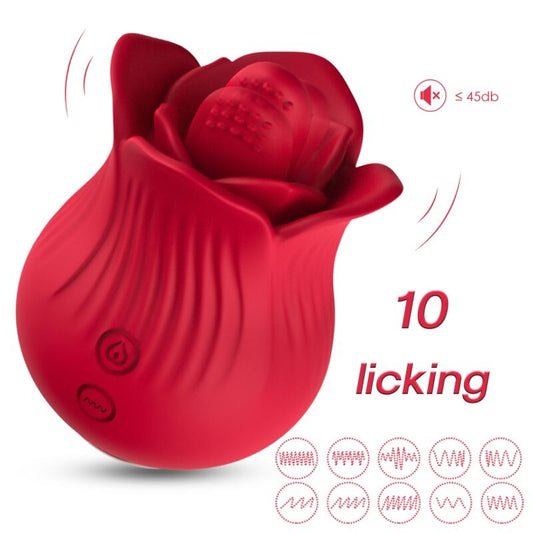 Armony Rose Vibrator & Stimulator Red | Niks.fi verkkokauppa