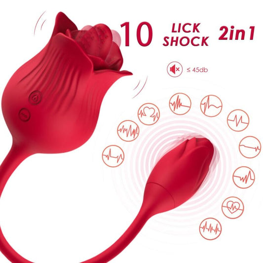 Armony Pink Clitoris Stimulator Vibrator With Tail 10 Modes Red | Niks.fi verkkokauppa