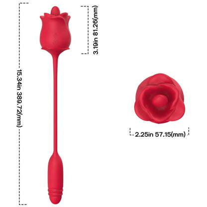 Armony Rose 3 In 1, Stimulator, Suction And Up&Down With Red Tail | Niks.fi verkkokauppa