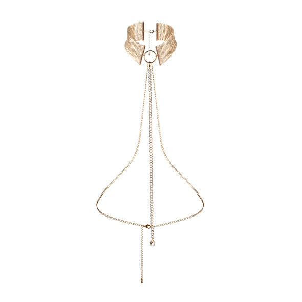 Bijoux D…Sir M…Tallique Golden Metallic Necklace | Niks.fi verkkokauppa