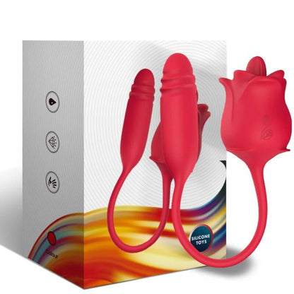Armony Rose 3 In 1, Stimulator, Suction And Up&Down With Red Tail | Niks.fi verkkokauppa
