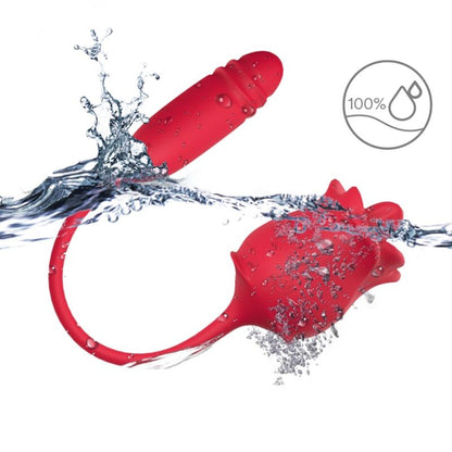 Armony Rose 3 In 1, Stimulator, Suction And Up&Down With Red Tail | Niks.fi verkkokauppa
