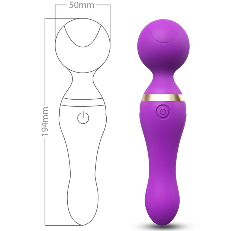 Armony Freeza Massager & Vibrator Super Flexible Head Purple | Niks.fi verkkokauppa