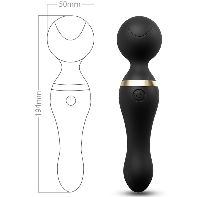 Armony Freeza Massager & Vibrator Super Flexible Head Black | Niks.fi verkkokauppa