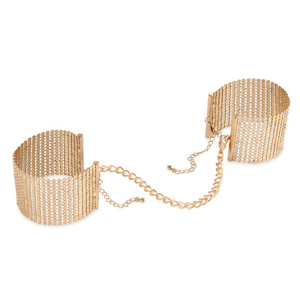 Bijoux D…Sir M…Tallique Golden Metal Mesh Handcuffs | Niks.fi verkkokauppa