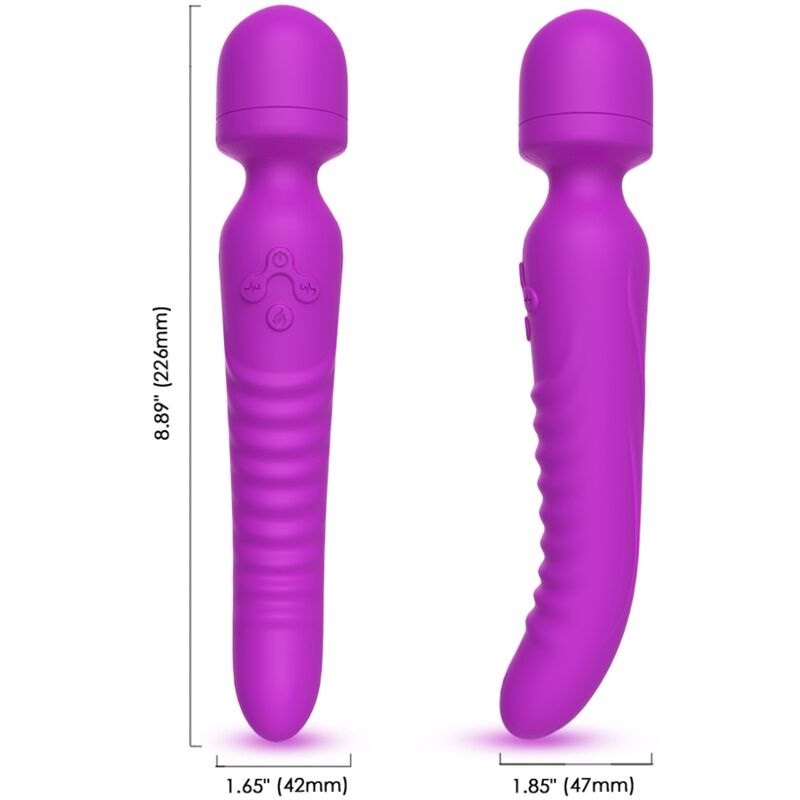 Armony Mission Massager & Vibrator Heat Effect Purple | Niks.fi verkkokauppa
