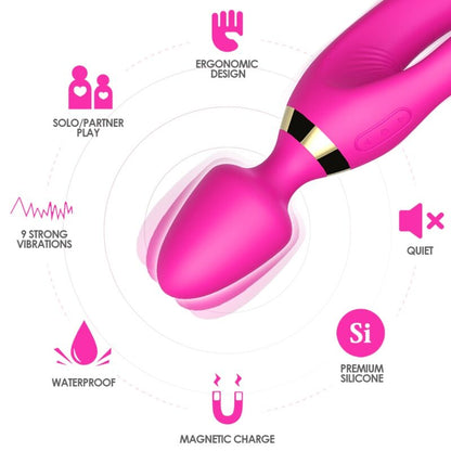 Armony Massager & Vibrator Rabbit Fuchsia | Niks.fi verkkokauppa