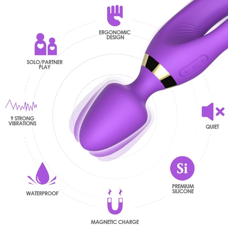 Armony Massager & Vibrator Rabbit Purple | Niks.fi verkkokauppa