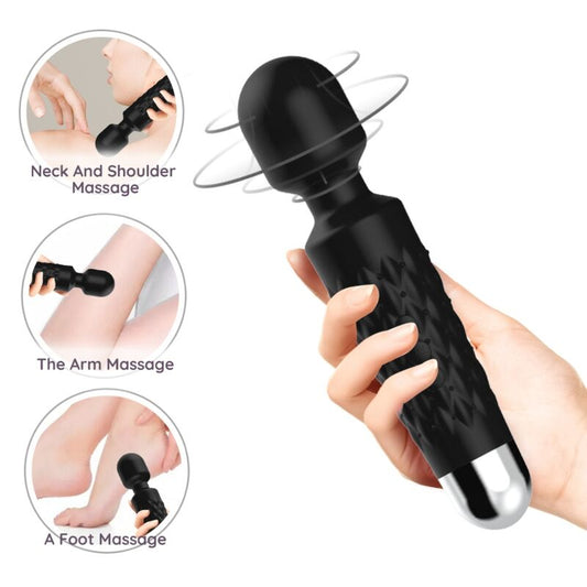Armony Postman Massager & Vibrator Super Flexible Head Black | Niks.fi verkkokauppa