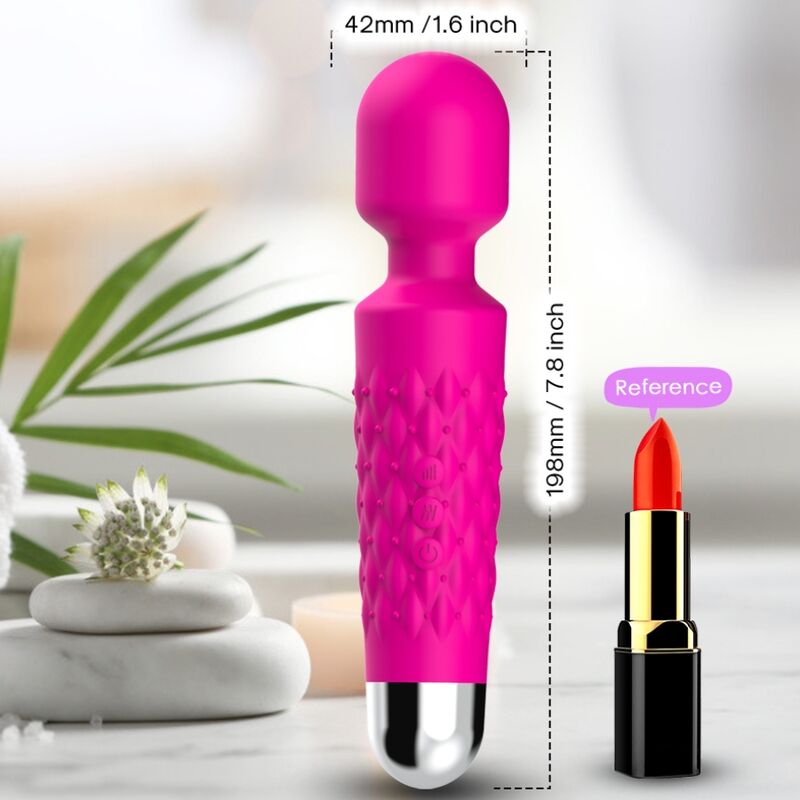 Armony Postman Massager & Vibrator Super Flexible Head Fuchsia | Niks.fi verkkokauppa