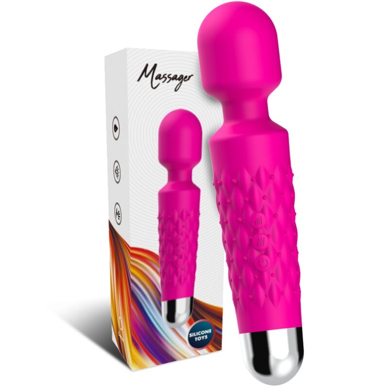 Armony Postman Massager & Vibrator Super Flexible Head Fuchsia | Niks.fi verkkokauppa