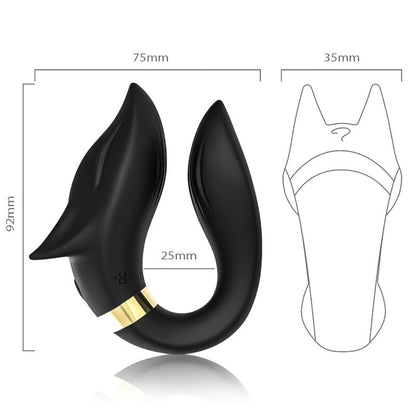 Armony Fox Vibrator For Couples Remote Control Black | Niks.fi verkkokauppa