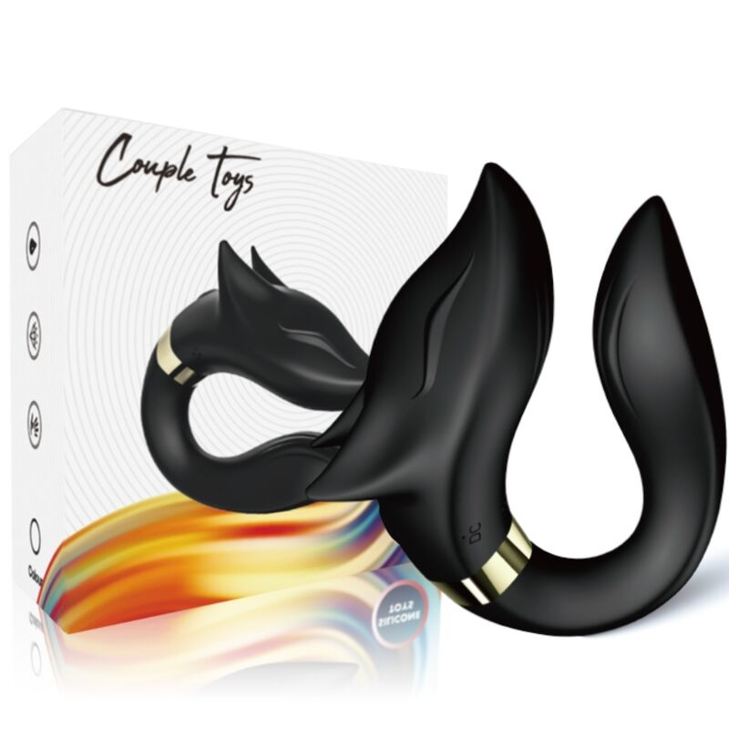 Armony Fox Vibrator For Couples Remote Control Black | Niks.fi verkkokauppa