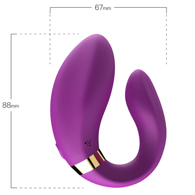 Armony Crescent Vibrator For Couples Remote Control Purple | Niks.fi verkkokauppa