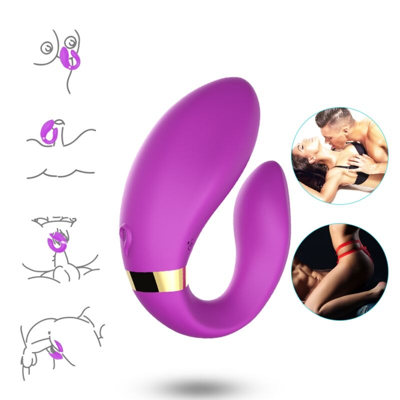 Armony Crescent Vibrator For Couples Remote Control Purple | Niks.fi verkkokauppa